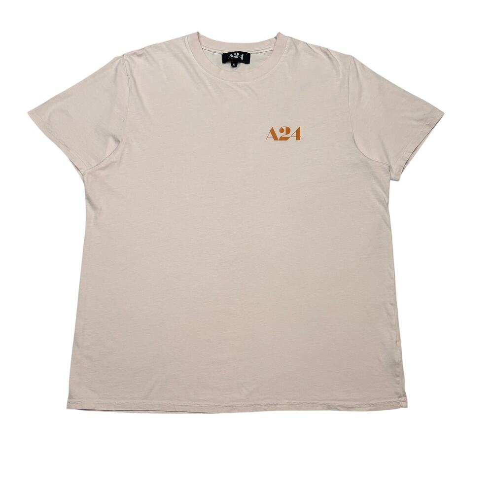 A24 Studios Light Pink Logo Tee Shirt Men's XL Short Sleeve USA Indie Film